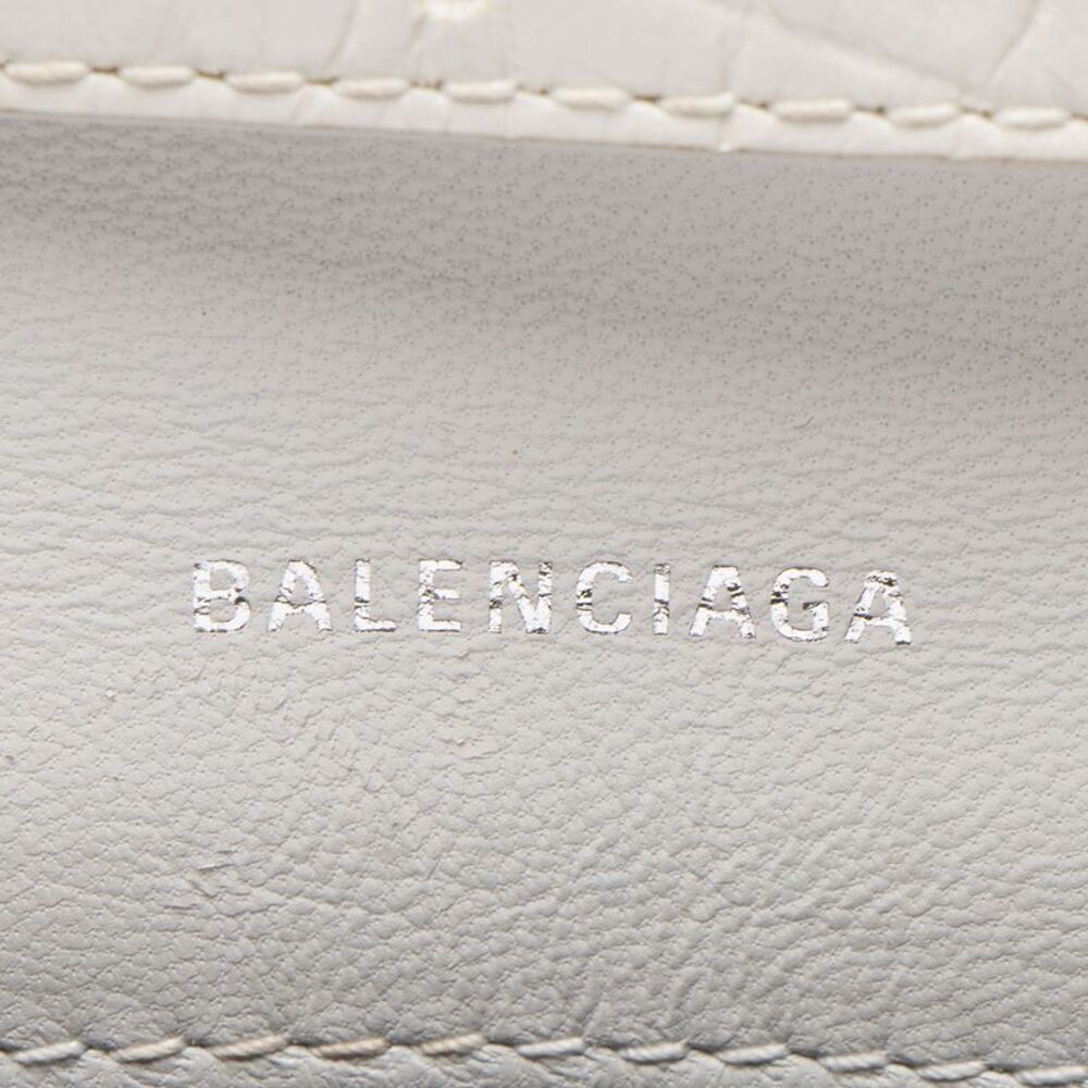 Balenciaga Croc Embossed Leather Small B Bag - Picture 8 of 10